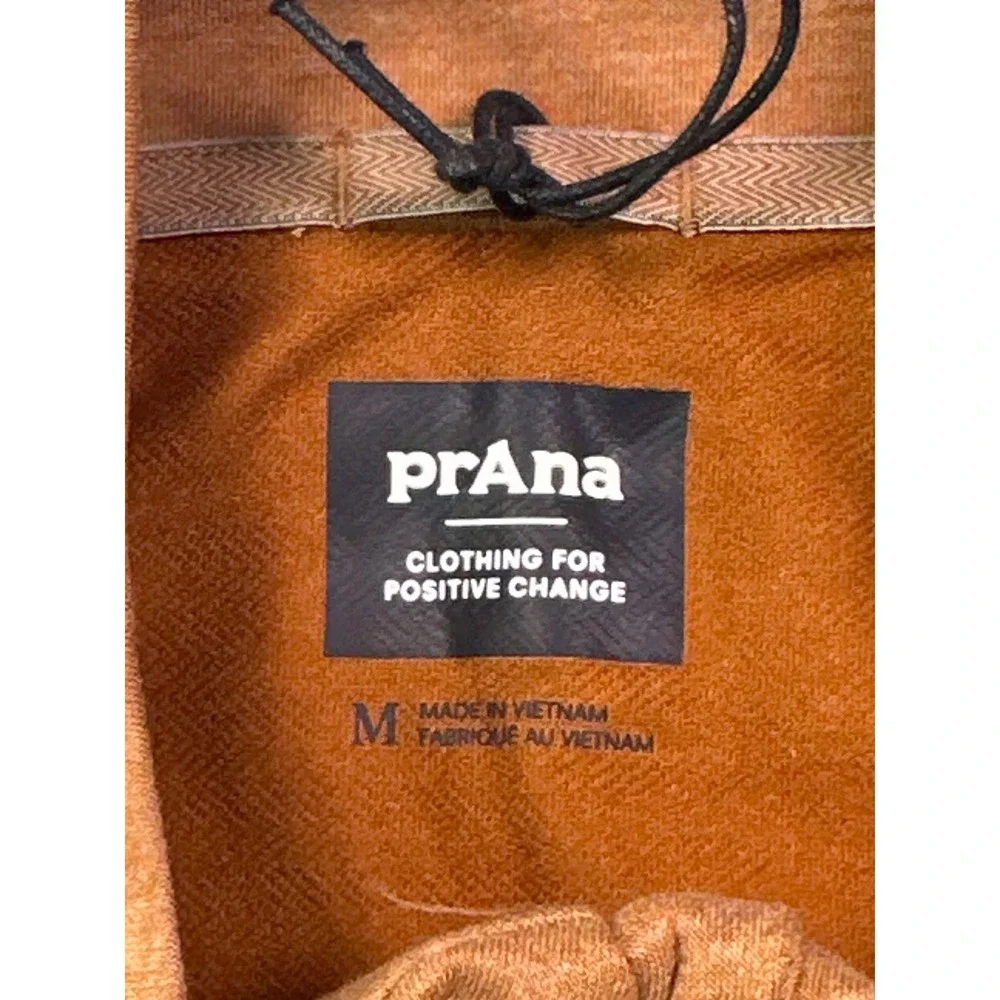 Prana Altitude Tracker 1/4 Zip II Mens Clay Orange Pullover 1972591 M NEW